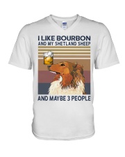 Bourbon and Shetland Sheep V-Neck T-Shirt thumbnail