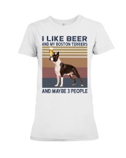 beer and Boston Terriers hp Premium Fit Ladies Tee thumbnail