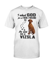 Vizsla Asked God Premium Fit Mens Tee thumbnail