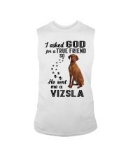 Vizsla Asked God Sleeveless Tee thumbnail