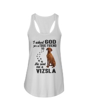 Vizsla Asked God Ladies Flowy Tank thumbnail