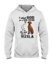 Vizsla Asked God Hooded Sweatshirt tile