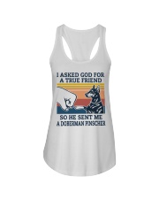 true friend Doberman Pinscher Ladies Flowy Tank thumbnail