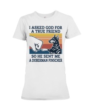 true friend Doberman Pinscher Premium Fit Ladies Tee thumbnail