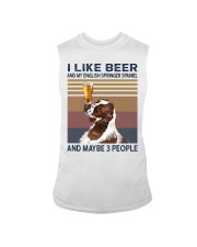I like beer and my English Springer Spaniel Sleeveless Tee thumbnail