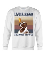 I like beer and my English Springer Spaniel Crewneck Sweatshirt thumbnail