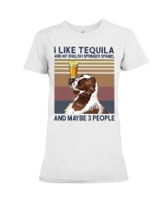 Tequila and English Springer Spaniel Premium Fit Ladies Tee thumbnail