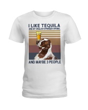Tequila and English Springer Spaniel Ladies T-Shirt thumbnail