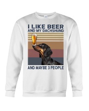 I like beer and my Dachshund Crewneck Sweatshirt thumbnail