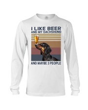 I like beer and my Dachshund Long Sleeve Tee thumbnail