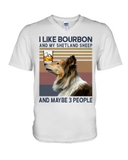 Bourbon and Shetland Sheep kp V-Neck T-Shirt thumbnail