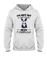 I m not fat sexy Boston Terriers Hooded Sweatshirt thumbnail