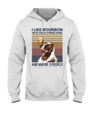 Bourbon and English Springer Spaniel Hooded Sweatshirt thumbnail