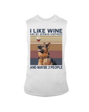 Wine and German Shepherd Sleeveless Tee thumbnail