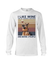 Wine and German Shepherd Long Sleeve Tee thumbnail