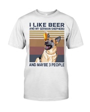 Beer and German Shepherd Premium Fit Mens Tee thumbnail