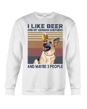 Beer and German Shepherd Crewneck Sweatshirt thumbnail
