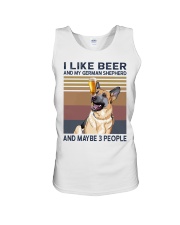 Beer and German Shepherd Unisex Tank thumbnail