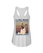 Beer and German Shepherd Ladies Flowy Tank thumbnail