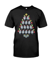 Santa Shark Xmas Tree Tshirt Elf Shark Funny Tee f Classic T-Shirt front