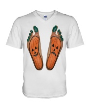 Halloween Feet - holiday of terror V-Neck T-Shirt thumbnail
