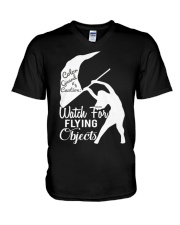 Color Guard Caution Watch V-Neck T-Shirt thumbnail