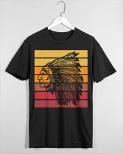 Vintage Sunset Native American Classic T-Shirt custom-t-shirts-classic-lifestyle-front-465