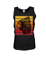 Vintage Sunset Native American Unisex Tank tile