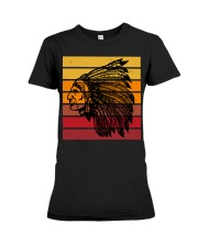 Vintage Sunset Native American Premium Fit Ladies Tee tile