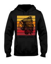 Vintage Sunset Native American Hooded Sweatshirt tile