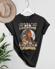 I'M A MOM GRANDMA AND A NATIVE AMERICAN NOTHING SCACES ME Classic T-Shirt custom-t-shirts-classic-lifestyle-front-464