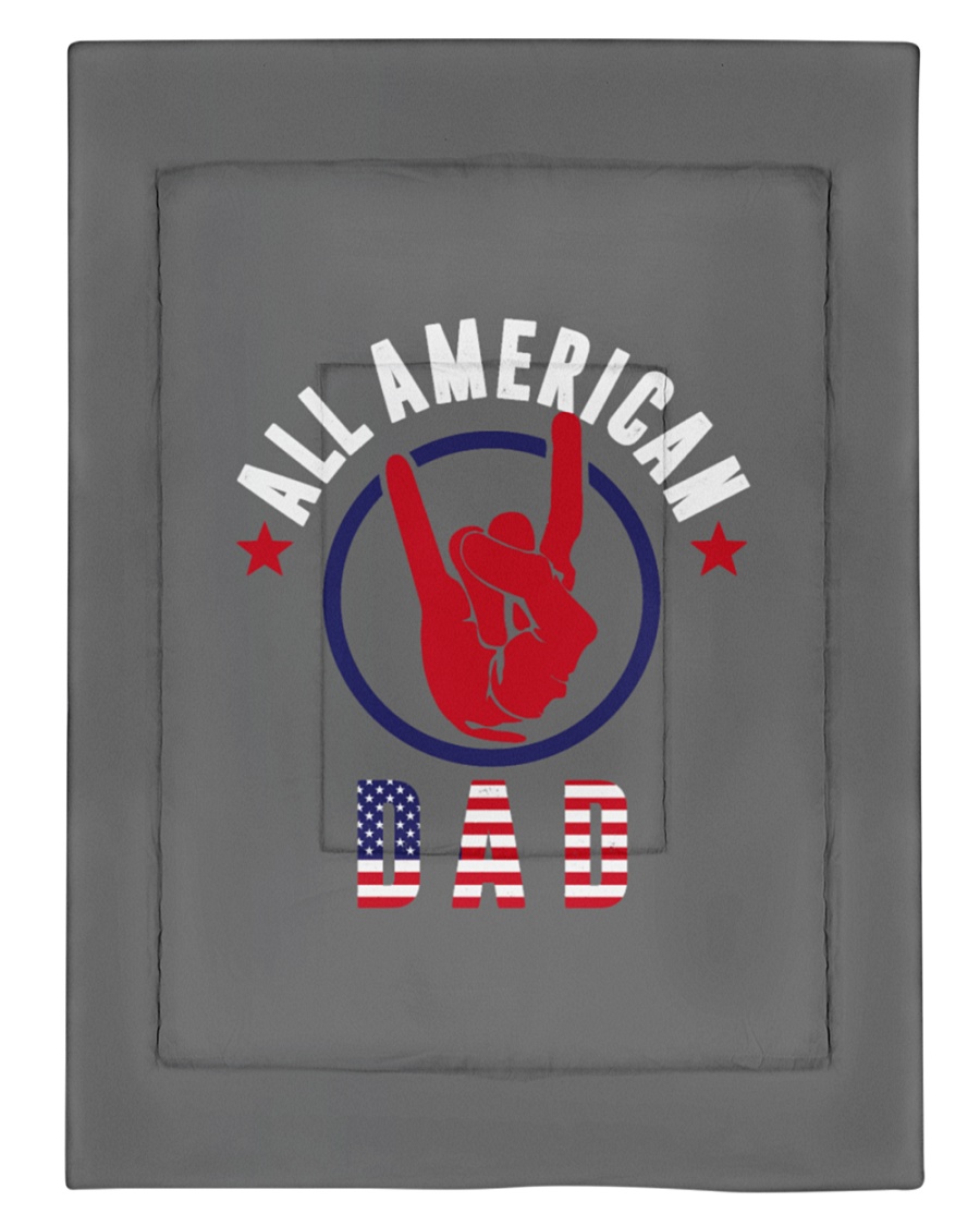 All American Dad 4th of July Father's Day America Comforter - Twin XL