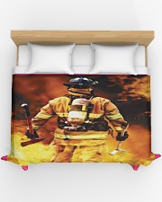 firefighter Duvet Cover - King Duvet Cover - King aos-duvet-covers-104x88-lifestyle-front-03