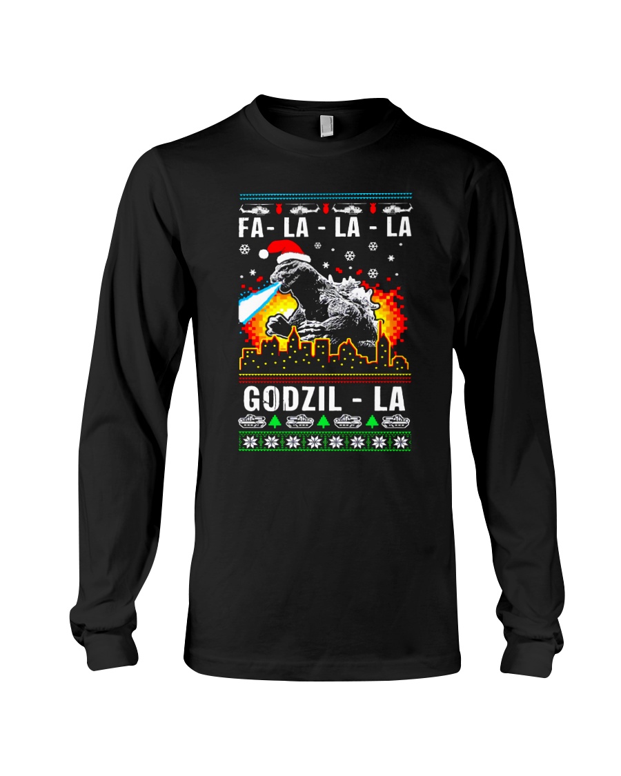 Fa La La La Godzil - La Long Sleeve Tee