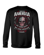THIS IS AMERICA - WE OWN GUNS Crewneck Sweatshirt thumbnail