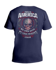 THIS IS AMERICA - WE OWN GUNS V-Neck T-Shirt thumbnail