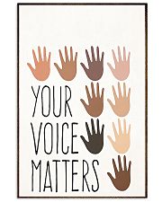 Your voice matters poster 11x17 Poster front