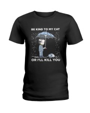 BE KIND TO MY CAT Ladies T-Shirt thumbnail