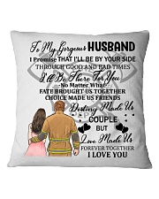 I'll Be By Your Side My Husband Firefighter Pillow Square Pillowcase front