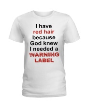 Warning Ladies T-Shirt front