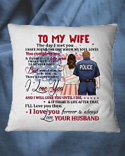 My Wife You Complete Me Better Police Person Square Pillowcase aos-pillow-square-front-lifestyle-36