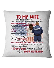 My Wife You Complete Me Better Police Person Square Pillowcase front