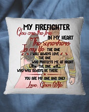 You Are In My Heart Firefighter Square Pillowcase aos-pillow-square-front-lifestyle-36