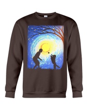 Fetch with man golden Crewneck Sweatshirt thumbnail