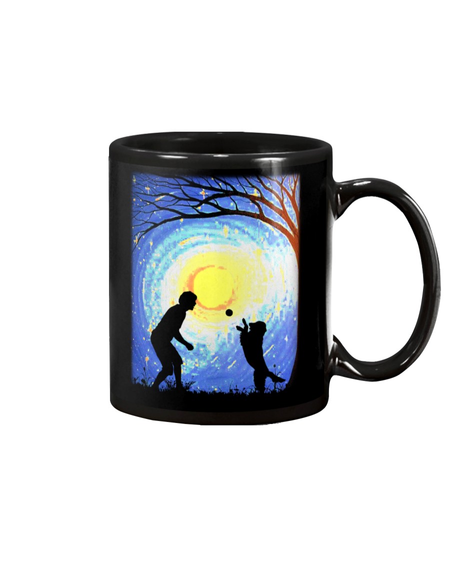 Fetch with man golden Mug