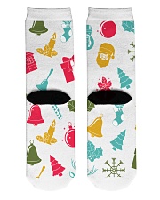 christmas Crew Length Socks back
