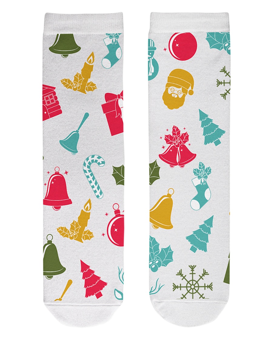 christmas Crew Length Socks