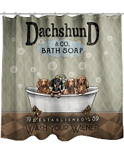 Dachshund Wash Dr Shower Curtain front