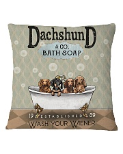 Dachshund Wash Dr Square Pillowcase thumbnail