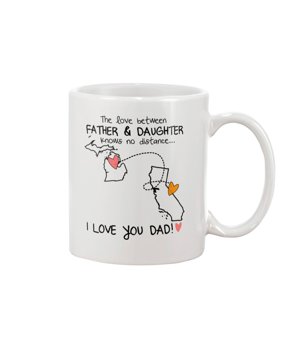22 05 MI CA Michigan California Father Daughter D1 Mug
